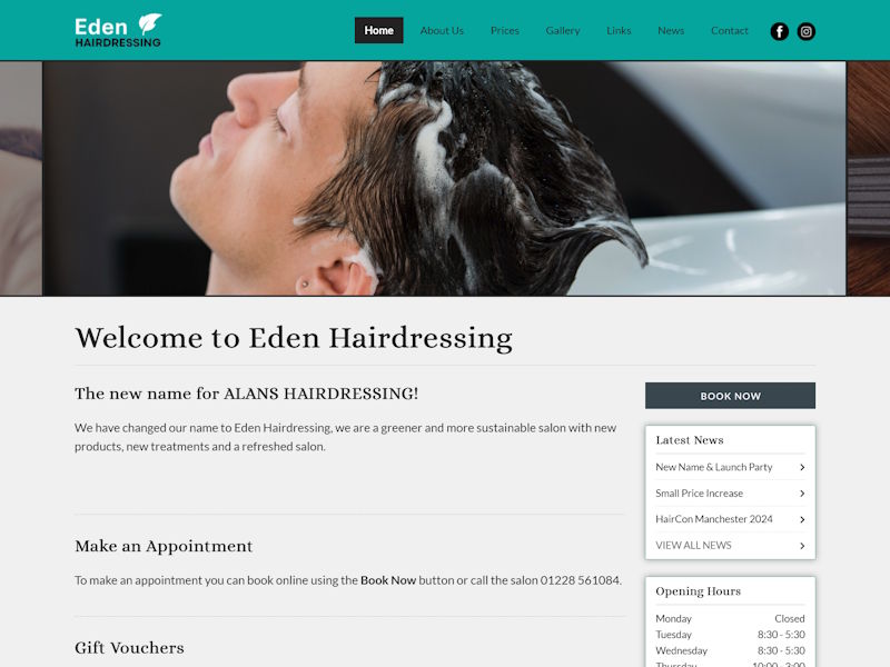 Eden Hairdressing - Hairdressers based in Wetheral, Cumbria