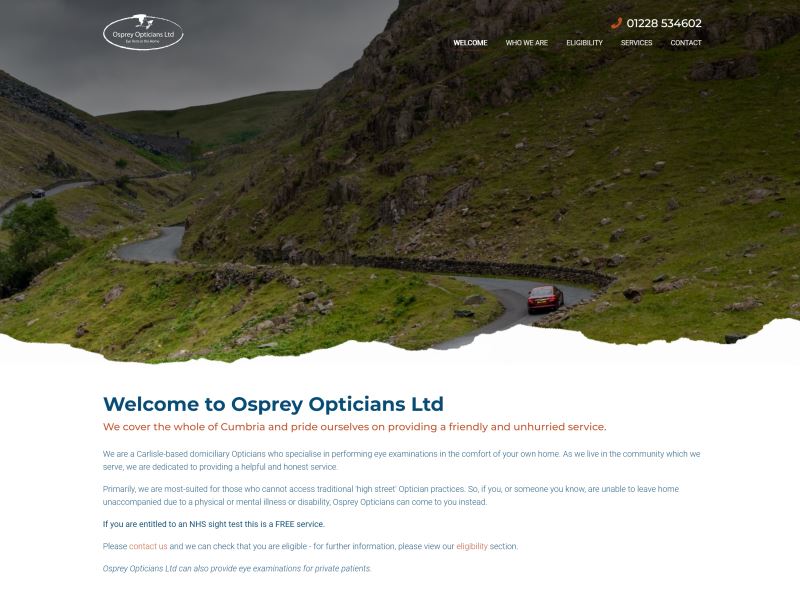 Osprey Opticians - Carlisle-based domiciliary Opticians