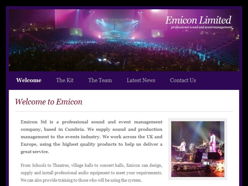 Emicon Limited - Professional Sound and Event Management.