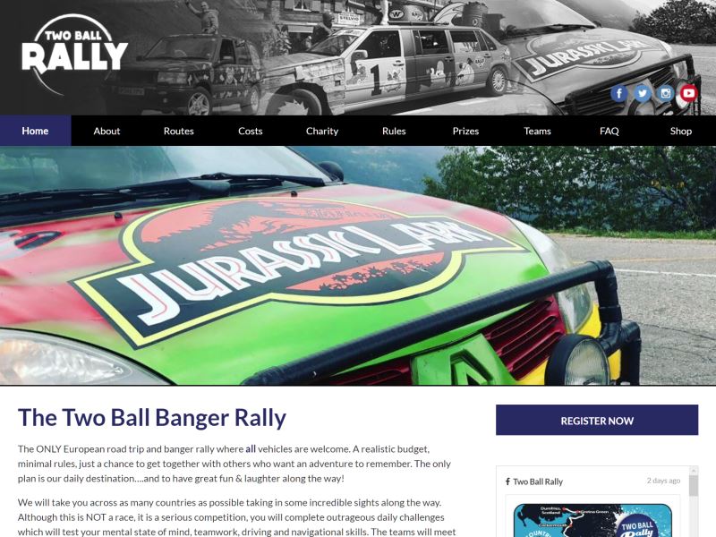 Two Ball Banger Rally - European Road Trip and Banger Rally.