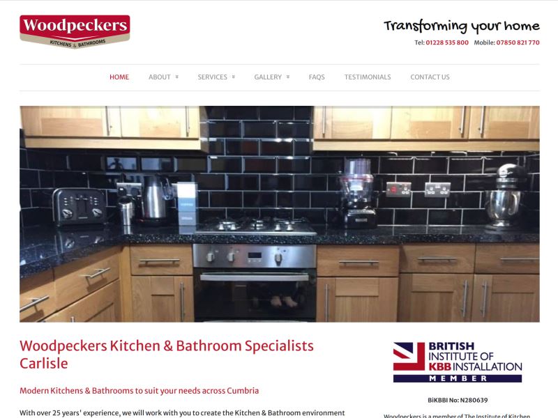 Woodpeckers - Modern Kitchens & Bathrooms to suit your needs across Cumbria