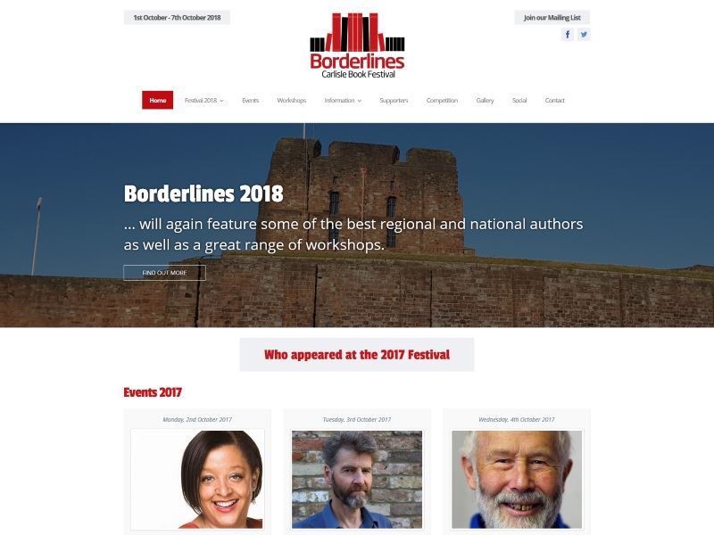 Borderlines Carlisle - The festival for readers and writers and all who love literature.