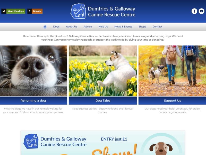 Canine Rescue Centre - Dog Rescue and Rehoming Facility in Dumfries and Galloway.